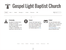 Tablet Screenshot of gospellight.ca